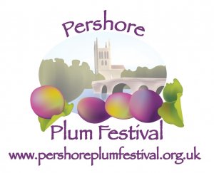 this is an image of the Pershore Plum Festival logo