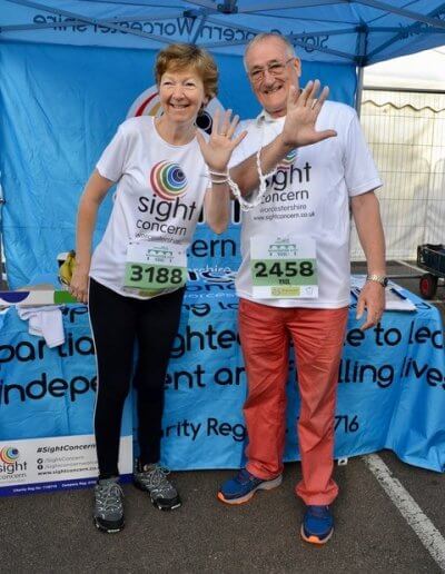 two sight concern runners before the worcester run 2019