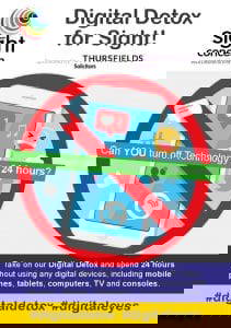 Poster showing an image of turning off your smartphone